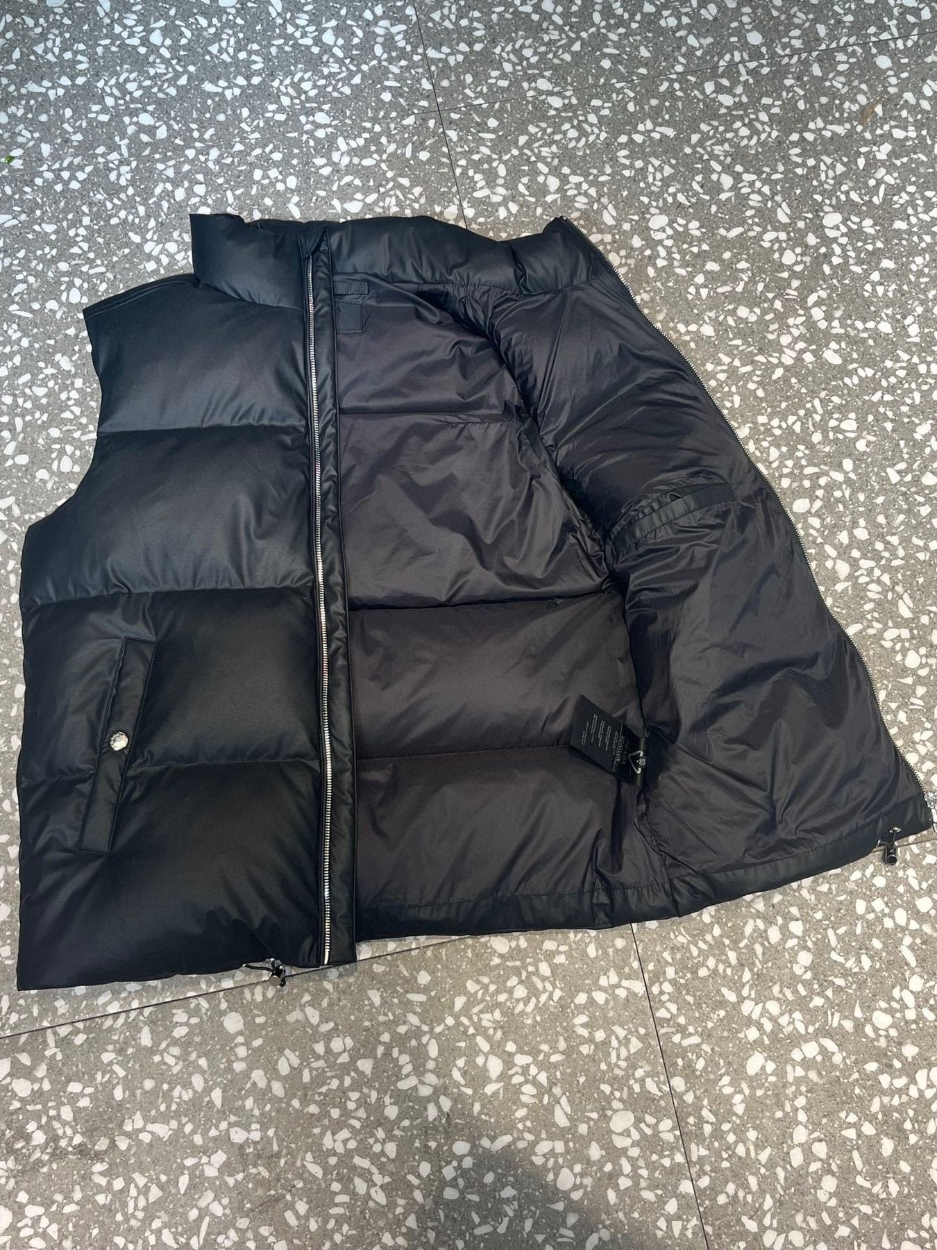 Prada Triangle Badge Padded Vest — front
