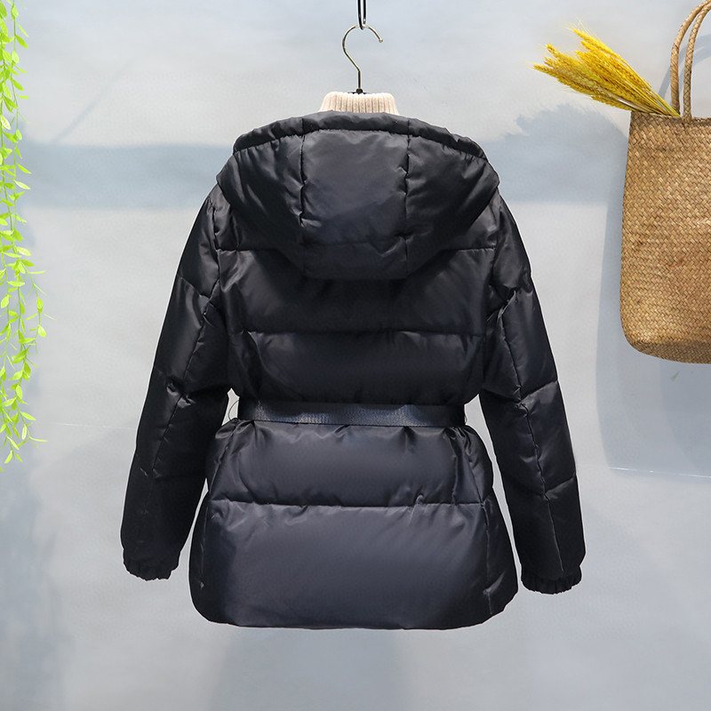 Prada Belted Hooded Puffer Jacket — back
