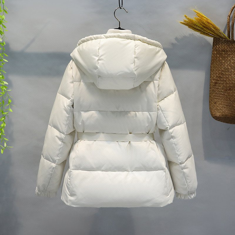 Prada Belted Hooded Puffer Jacket — back