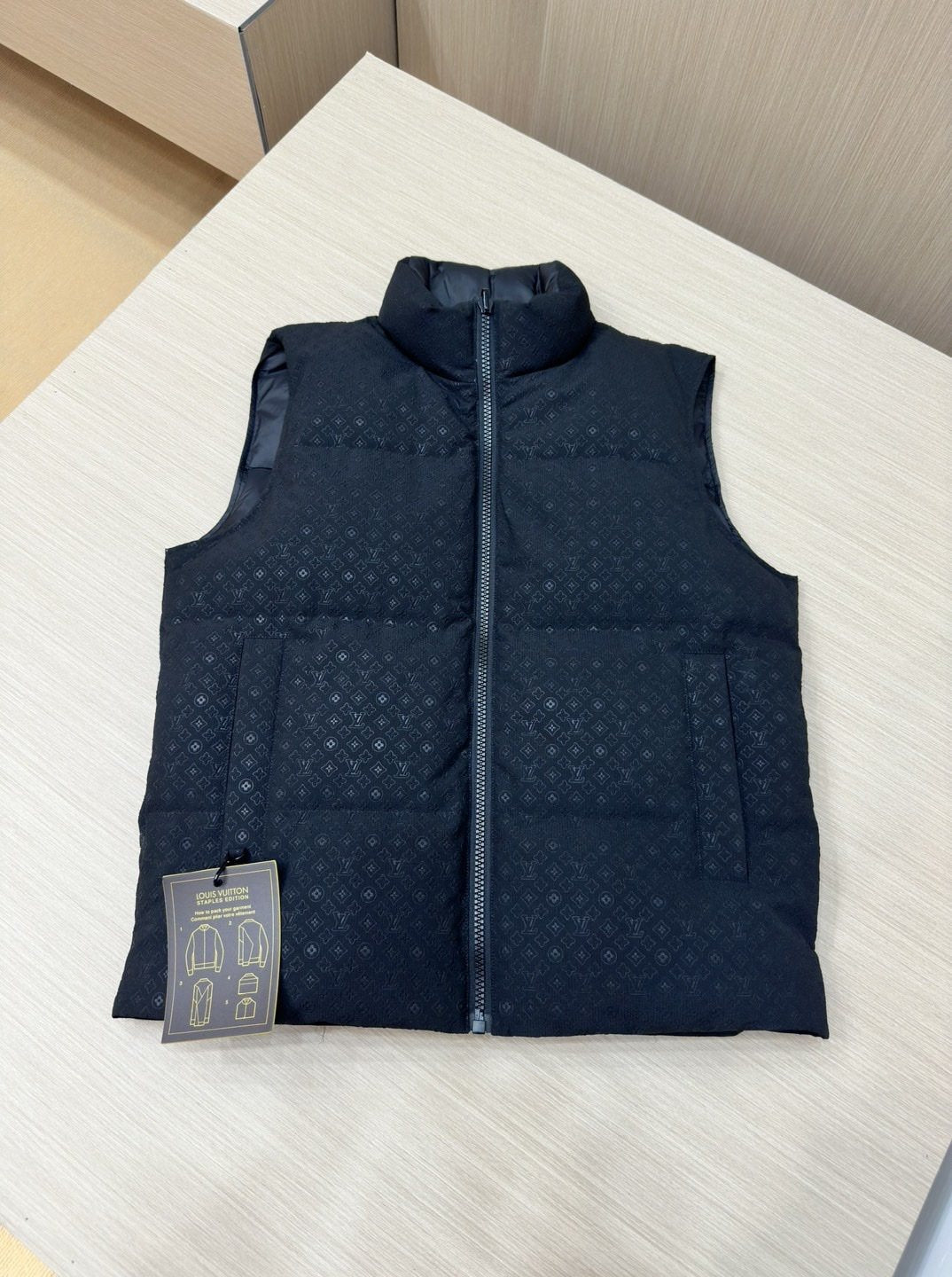 LV Reversible Monogram Puffer Vest — detail