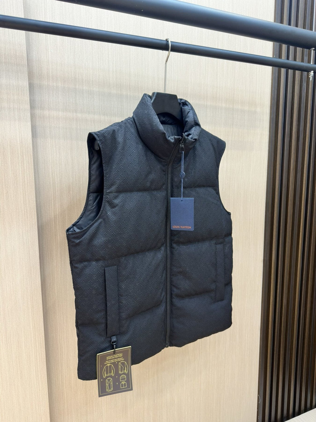 LV Reversible Monogram Puffer Vest — front