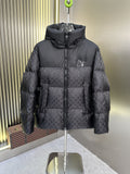 LV Hooded Monogram-Panel Puffer Coat — hero