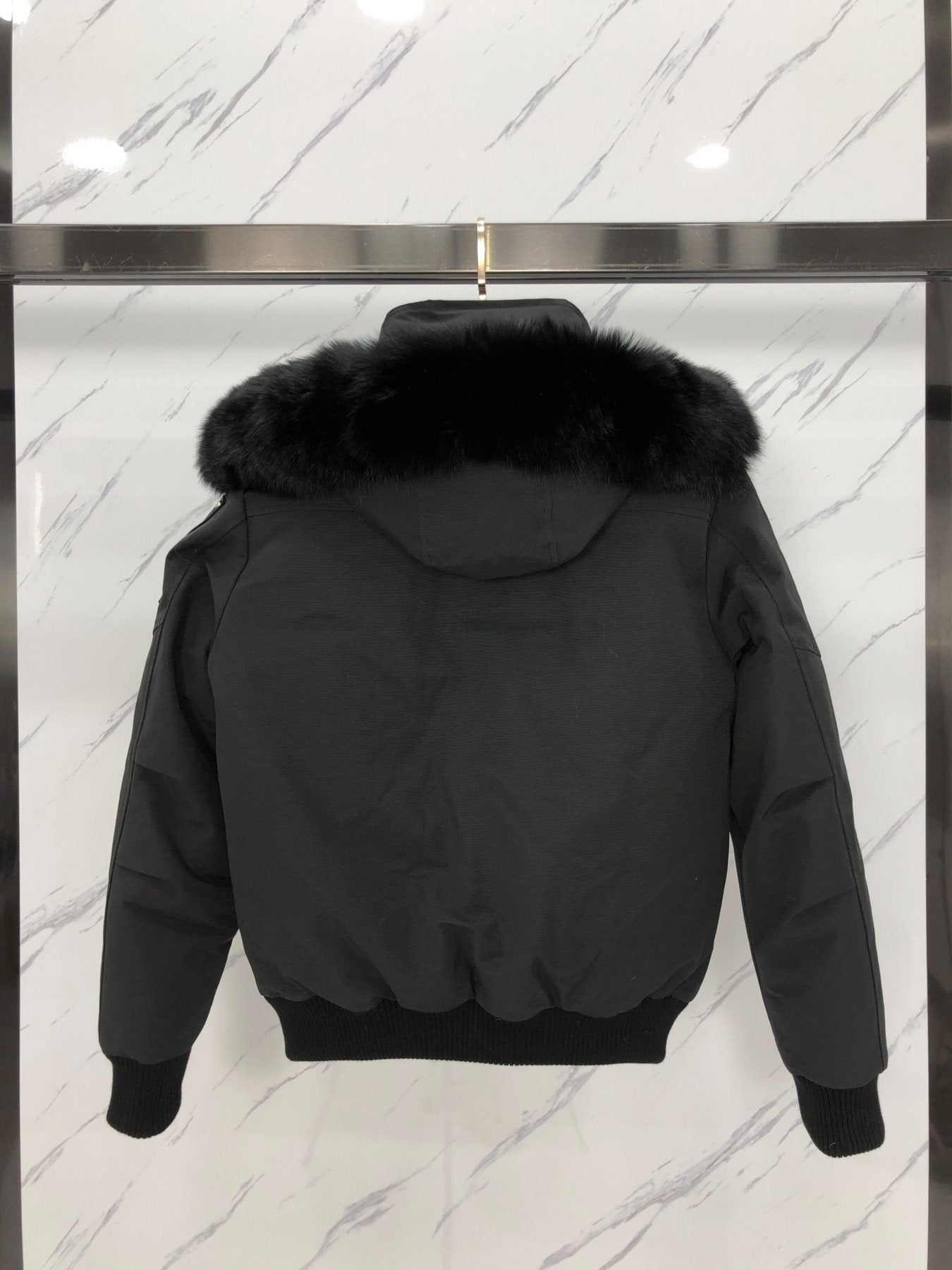 Moose Knuckles Fur-Trim Hooded Puffer Jacket — back