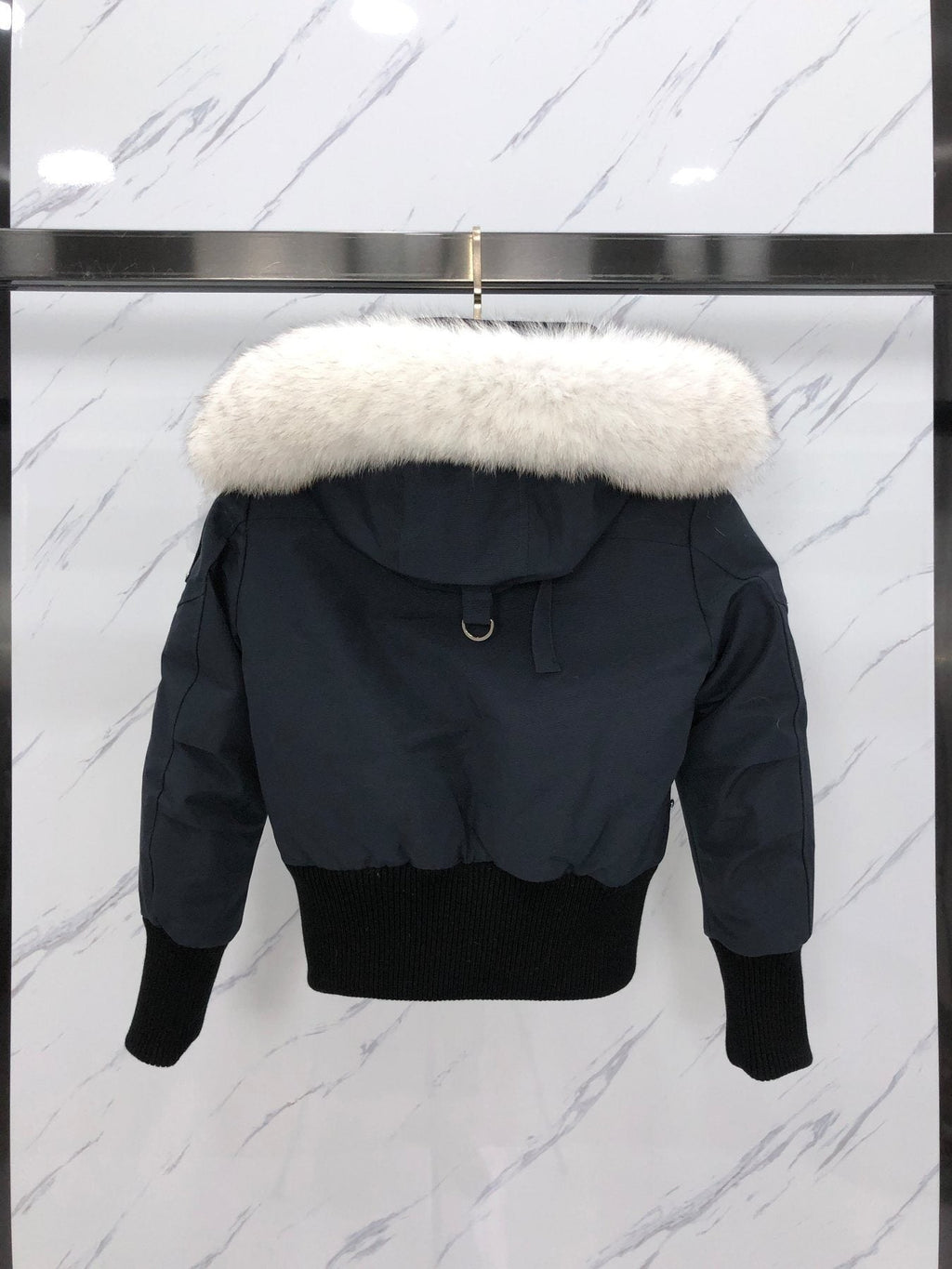 Moose Knuckles Women's Fur-Trim Hooded Puffer Jacket — back