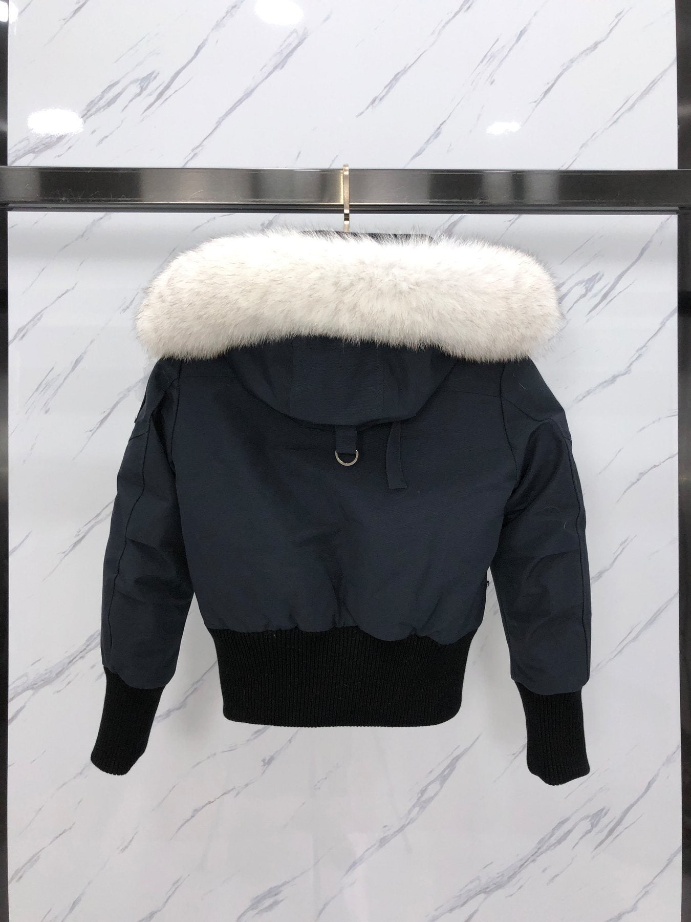 Moose Knuckles Women's Fur-Trim Hooded Puffer Jacket — back