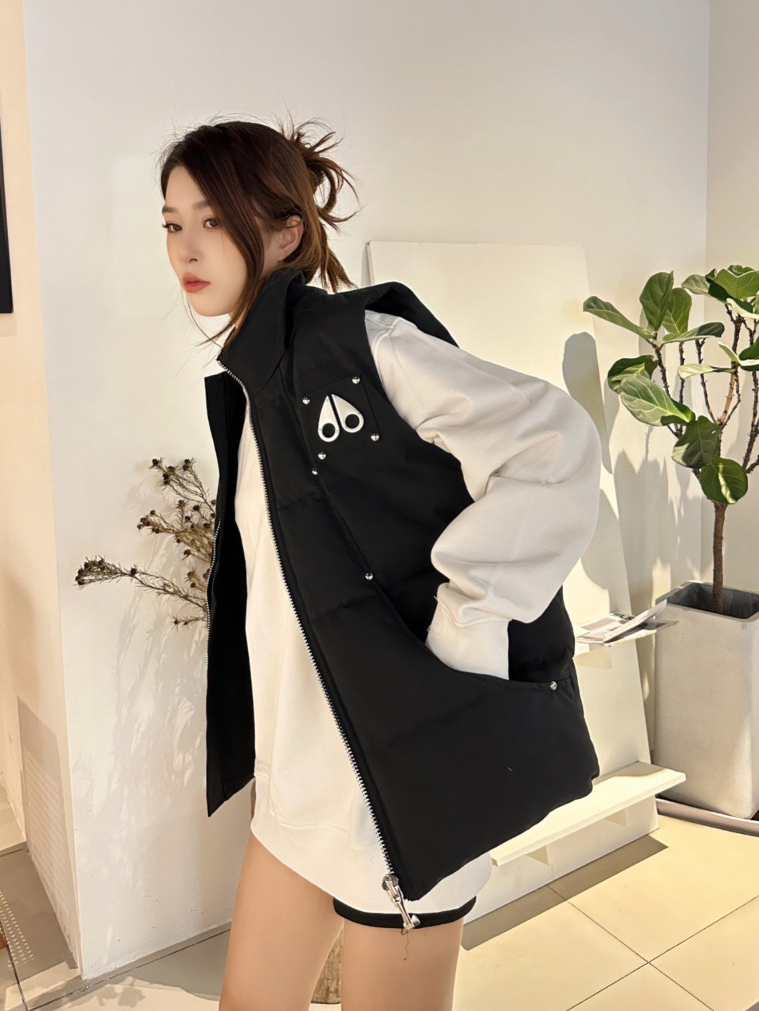 Moose Knuckles Quilted Down Vest — context