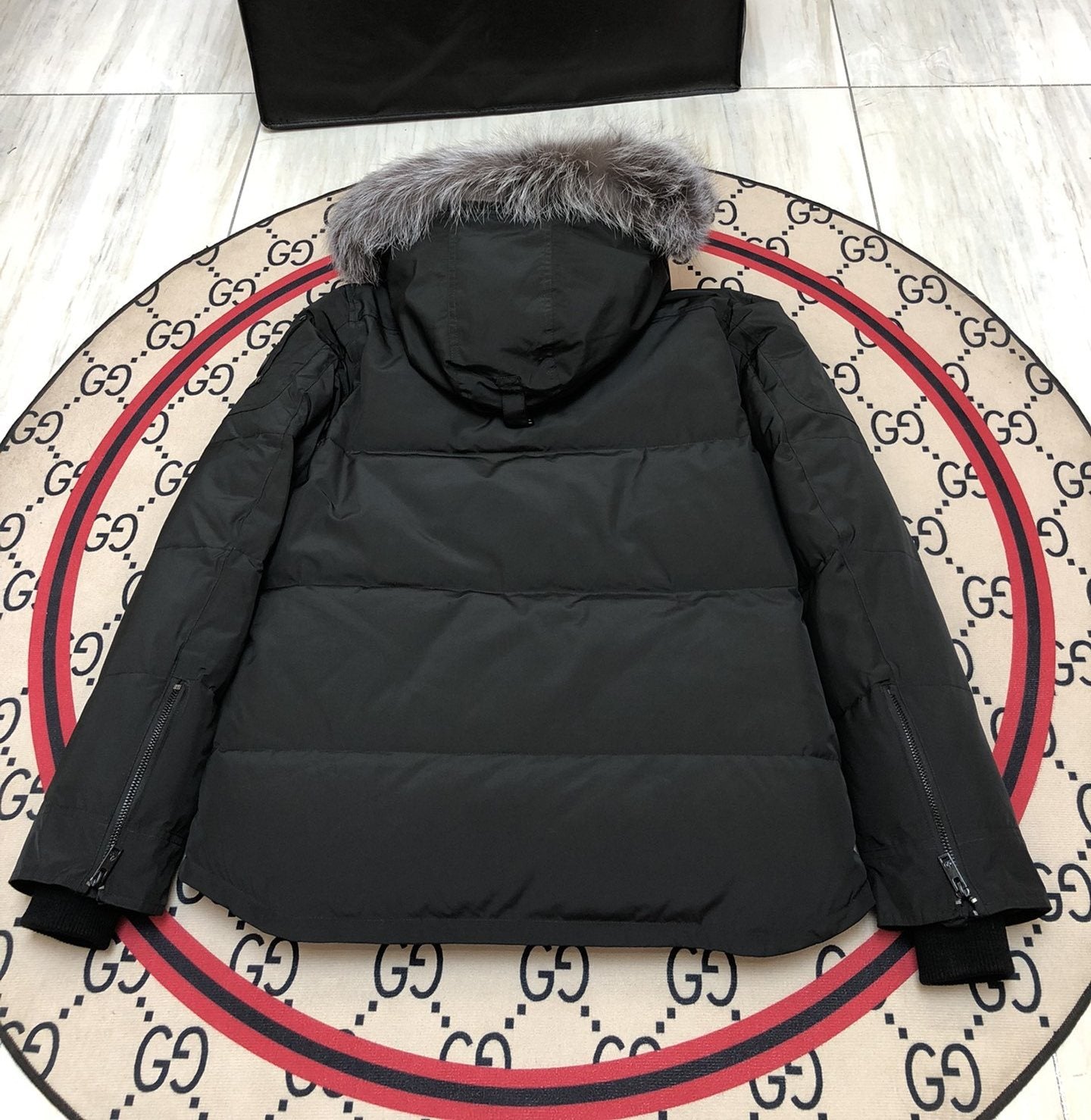 Moose Knuckles Fur-Trim Hooded Puffer Jacket — back