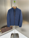 Zegna Reversible Stand-Collar Coat — front