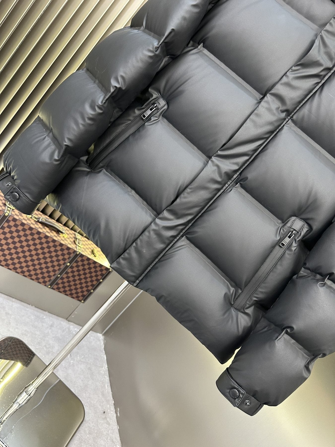Prada Hooded Puffer Jacket — detail