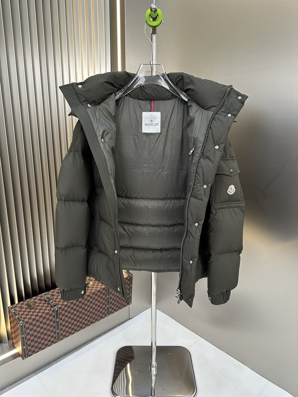 Moncler Hooded Quilted Puffer Coat — detail