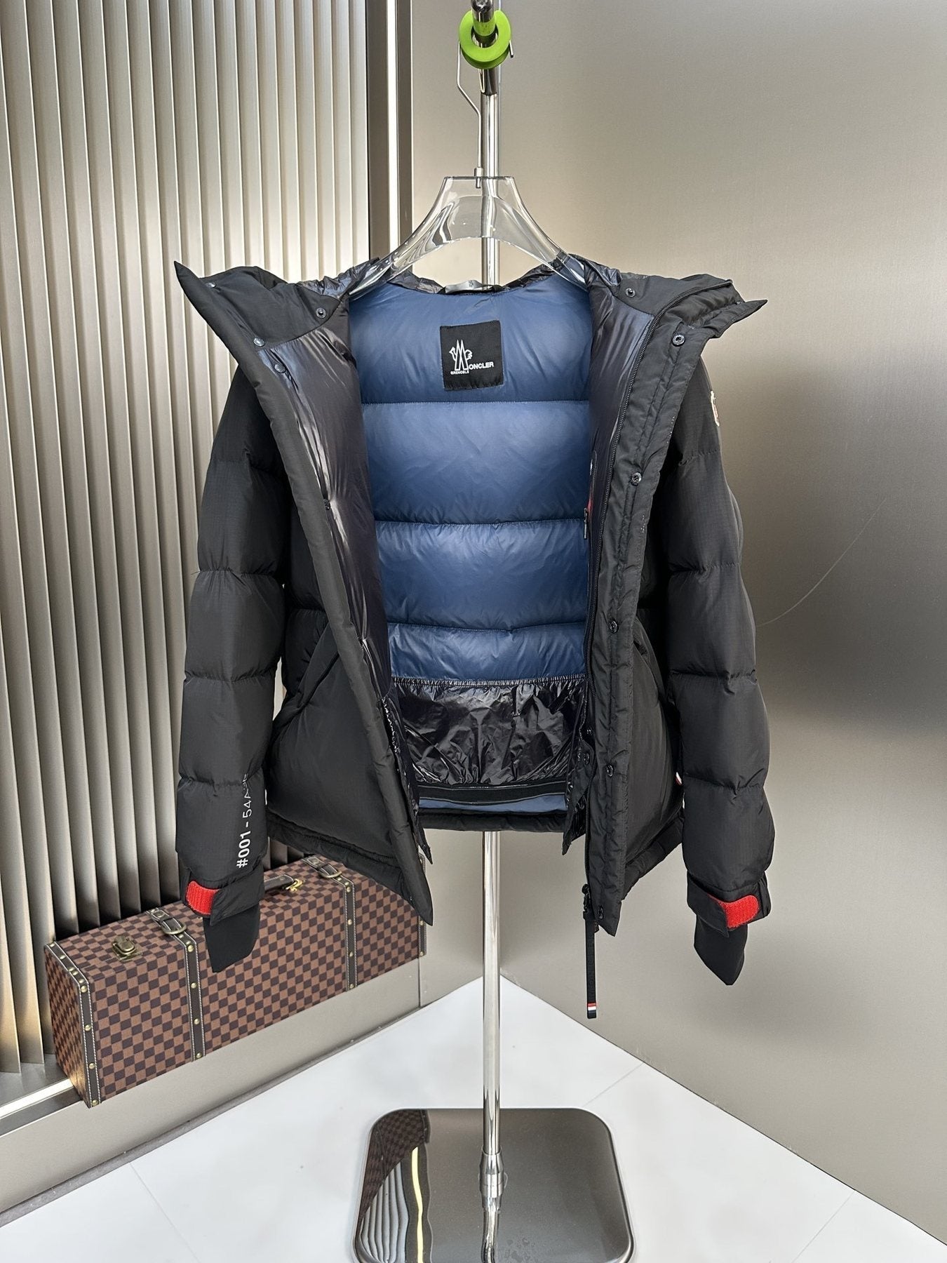 Moncler Hooded Quilted Puffer Coat — detail
