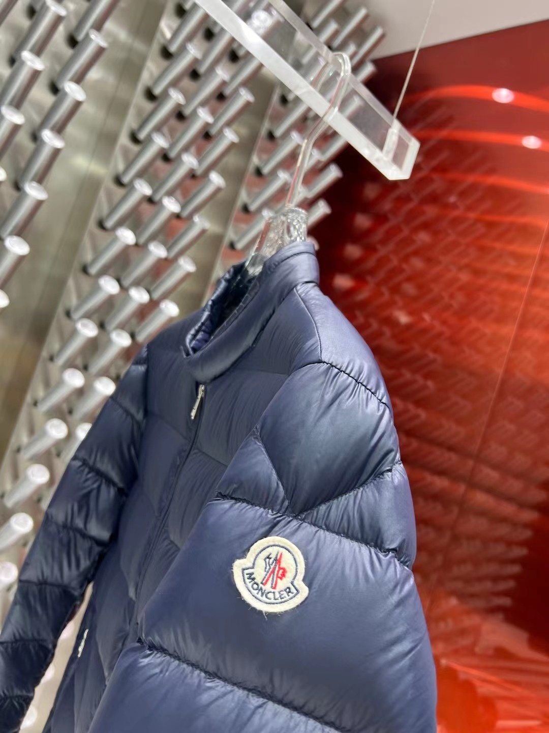 Men Moncler coat Quilted Puffer Jacket — detail