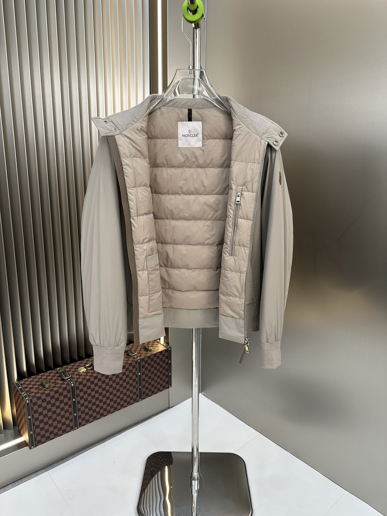 Moncler Padded Stand Collar Coat — detail