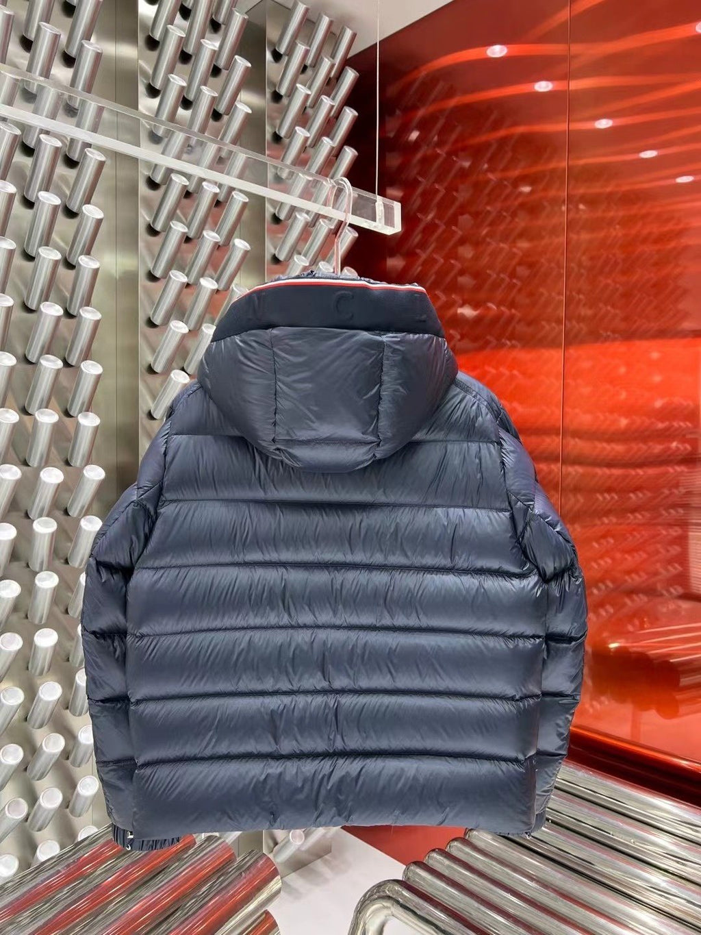 Moncler Hooded Quilted Puffer Coat — back