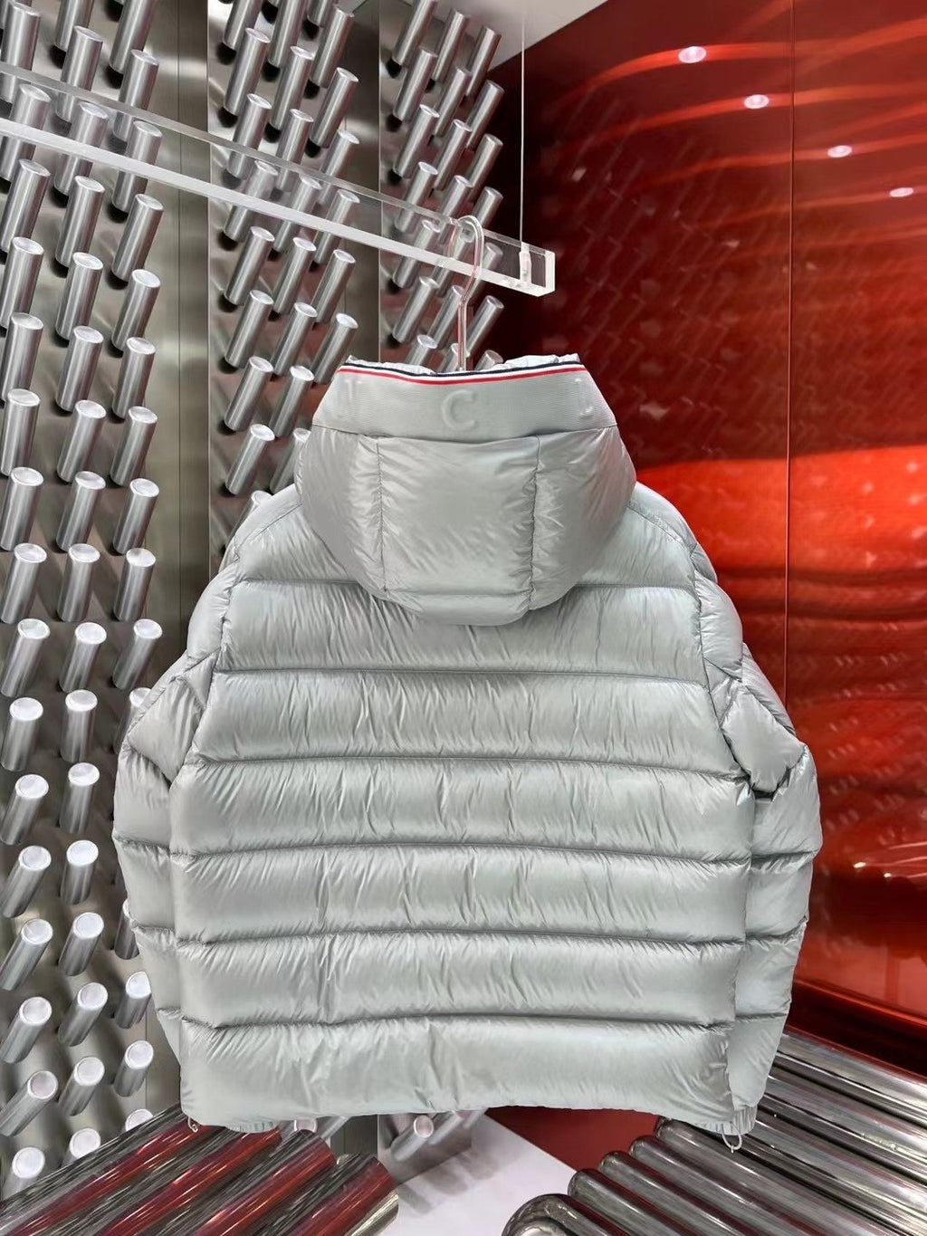Moncler Hooded Quilted Puffer Coat — back