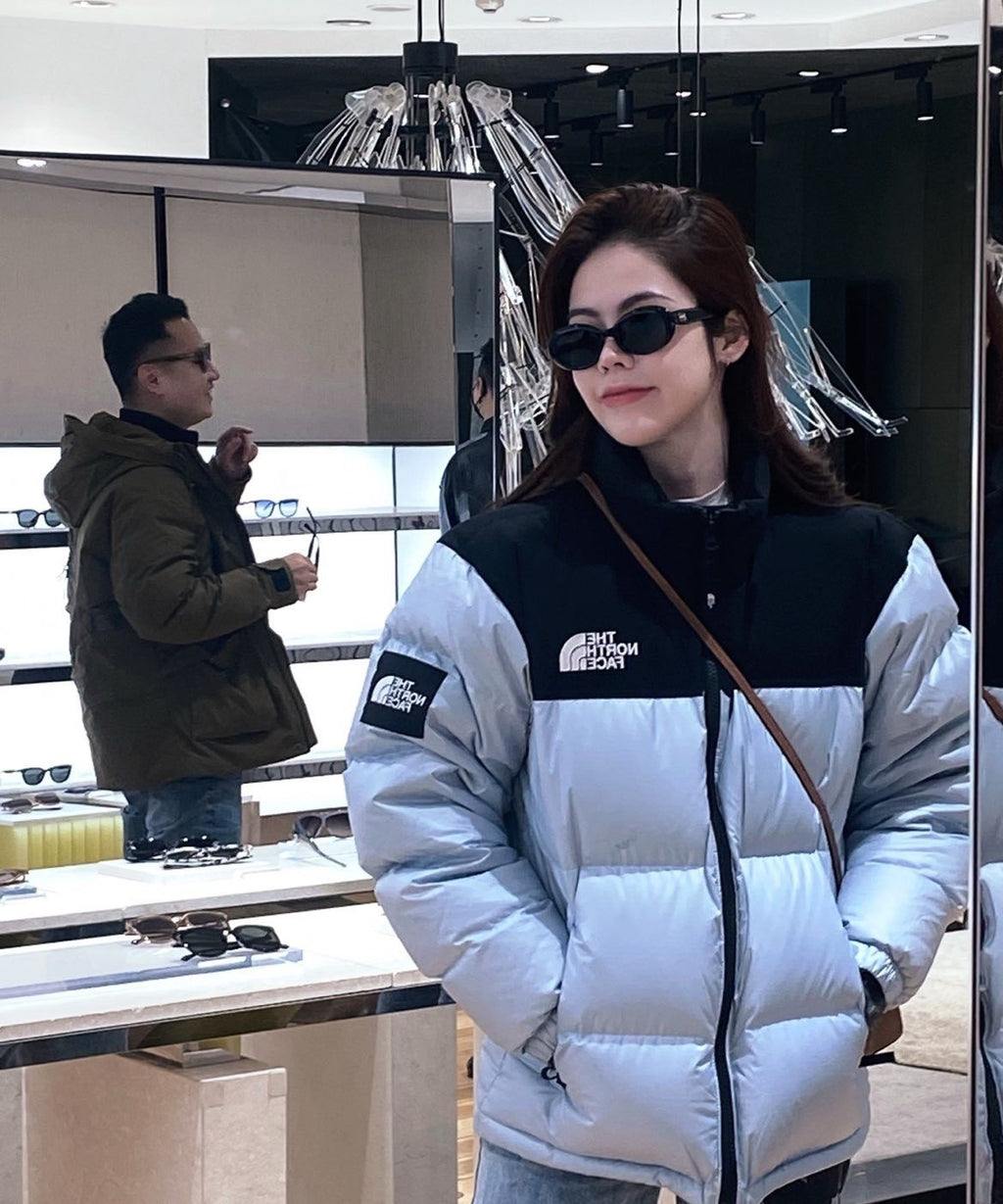 The North Face Color-Block Quilted Puffer Jacket — context