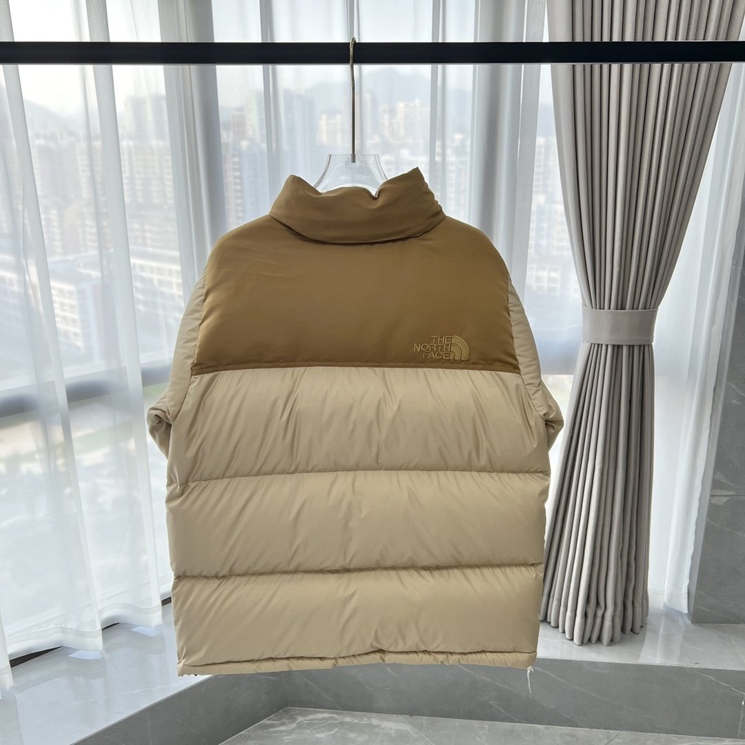 The North Face Color-Block Logo Puffer Jacket — back