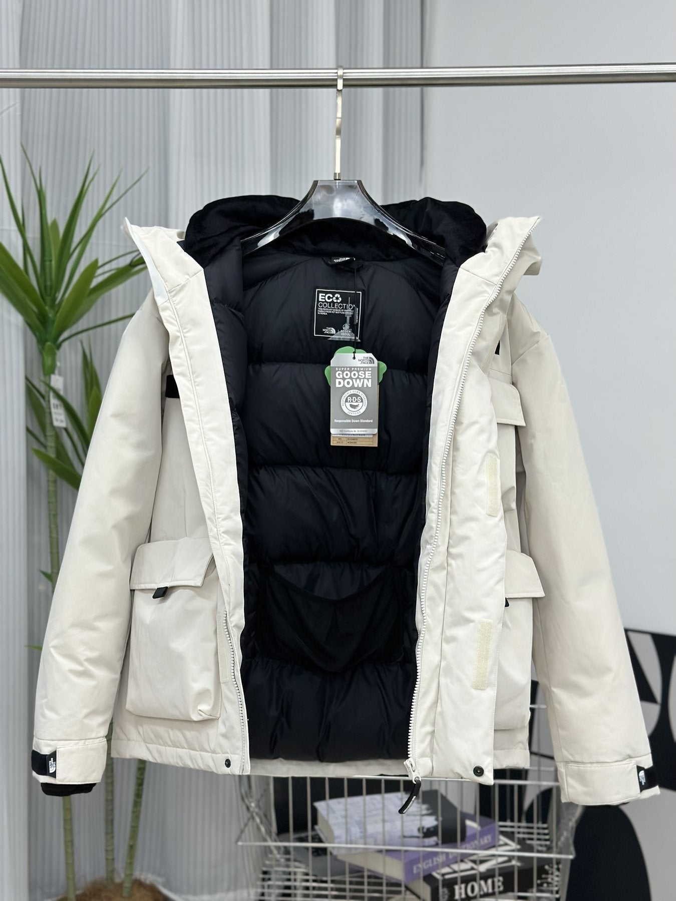 The North Face Hooded Utility Puffer Jacket — hang_tag
