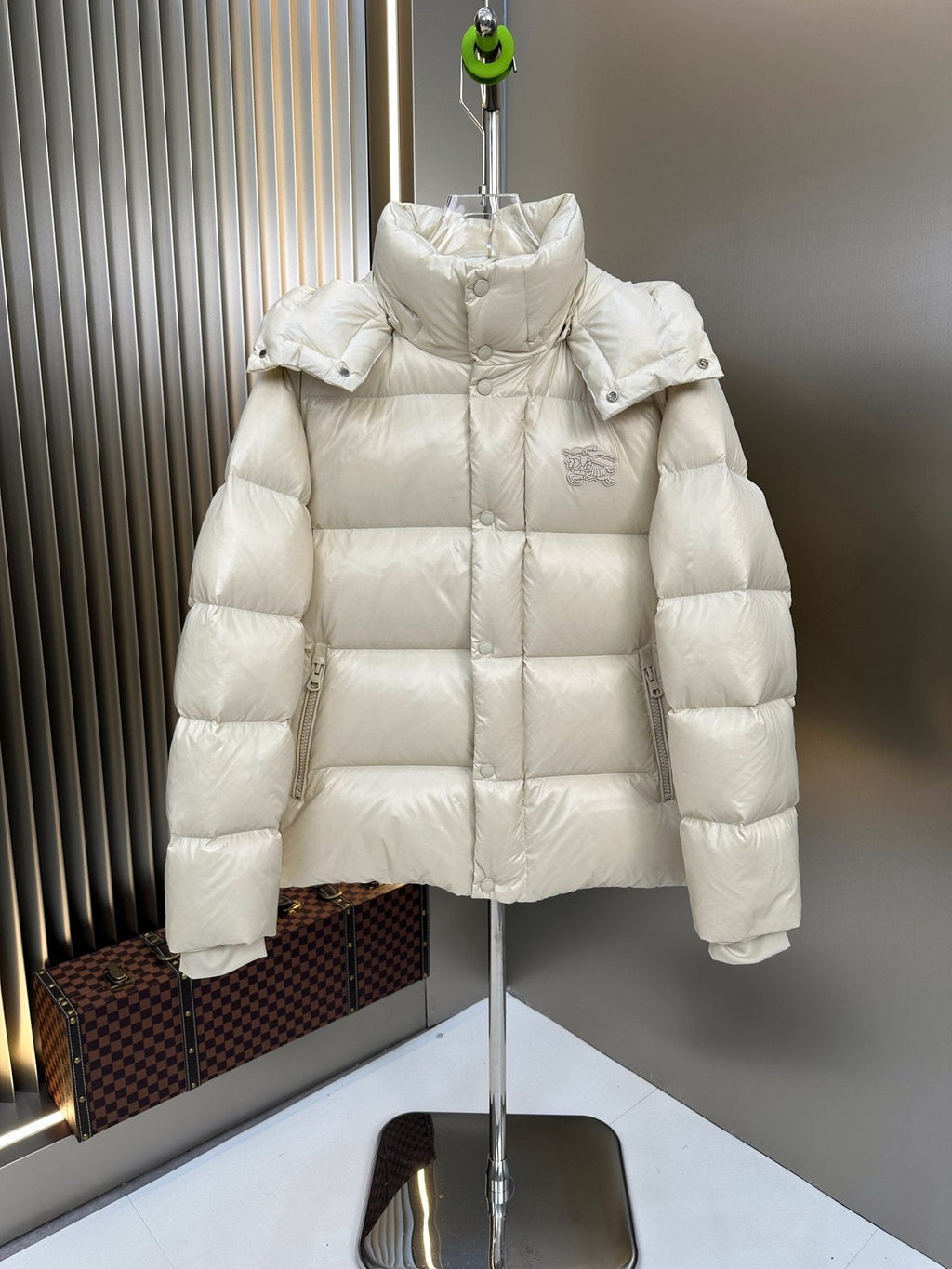 Burberry Hooded Equestrian Knight Puffer Jacket — hero