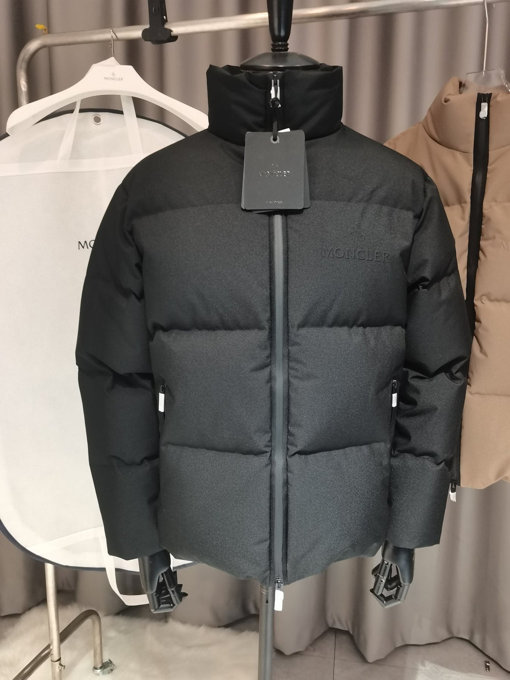 Moncler Men's Quilted Puffer Coat — hang_tag
