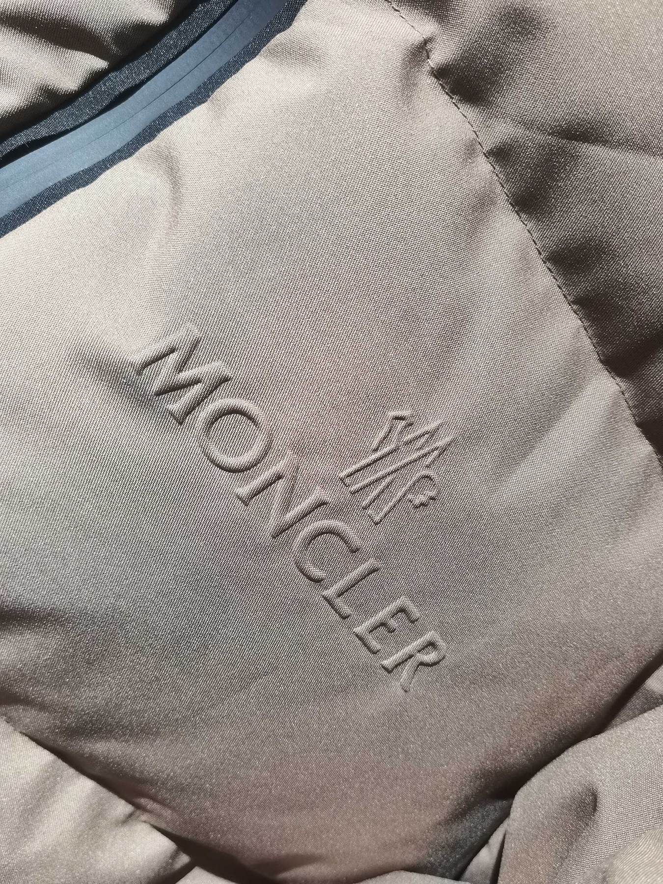Moncler Men's Quilted Puffer Coat — fabric_closeup