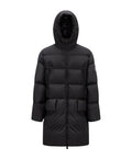 Moncler Bosona Black Long Hooded Down Coat — hero