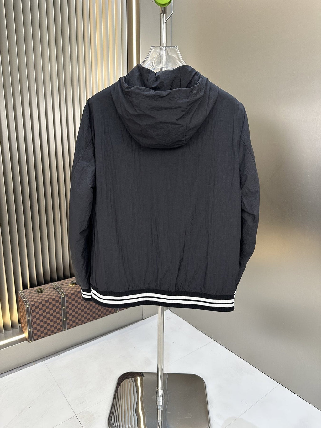 Zegna Hooded Full-Zip Windbreaker — back