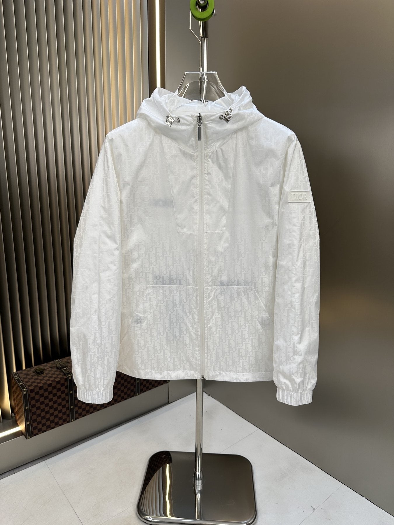 2026 Original Jacket Hooded Wordmark Windbreaker — back