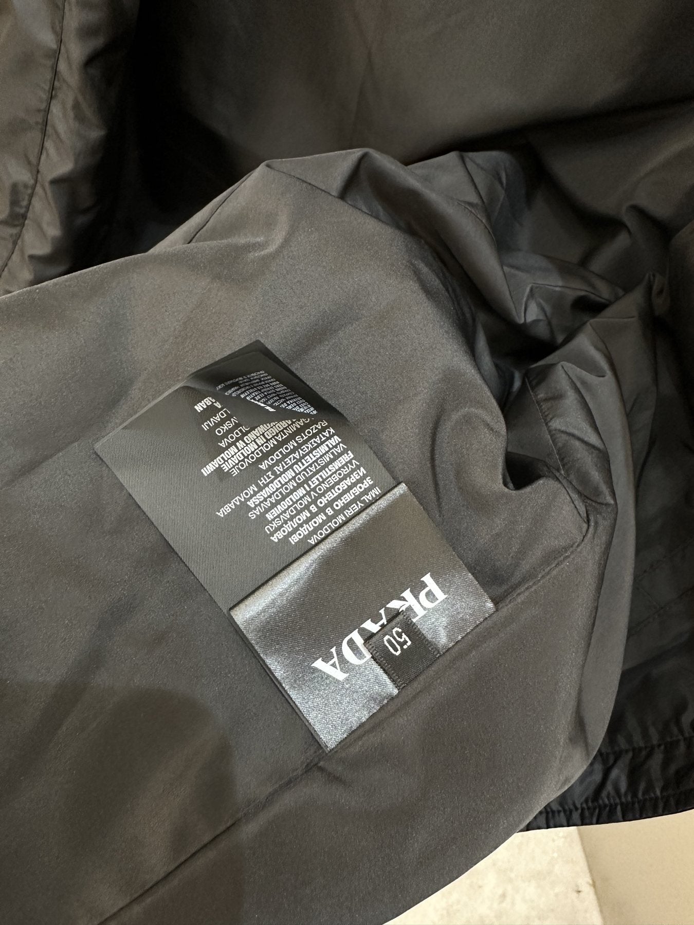 Prada Collared Utility Jacket — neck_label