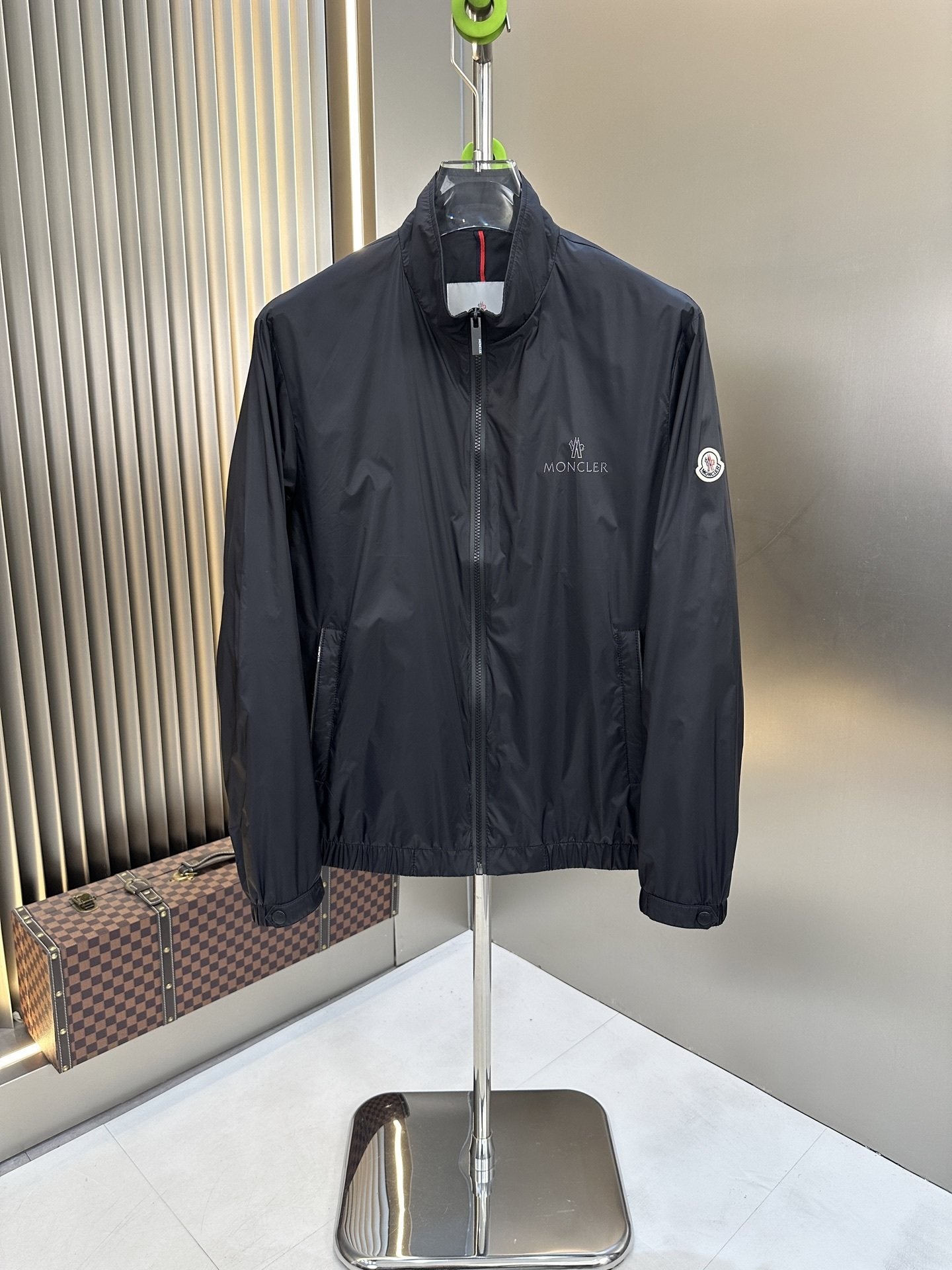 Moncler Stand-Collar Full-Zip Jacket — hero