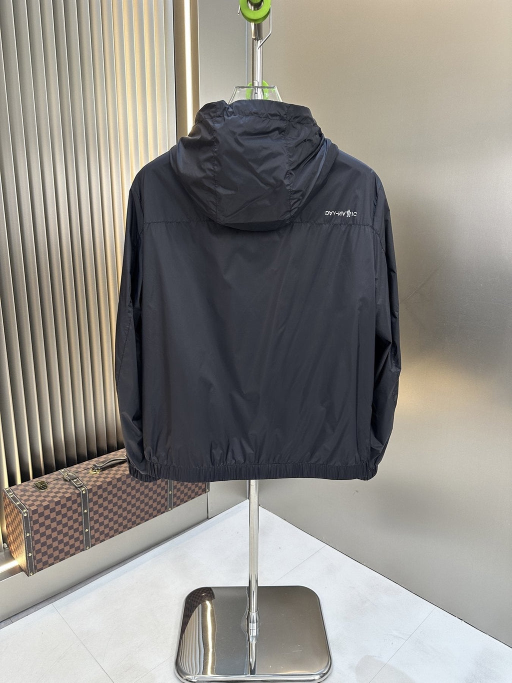 Moncler Hooded Zip-Front Jacket — back
