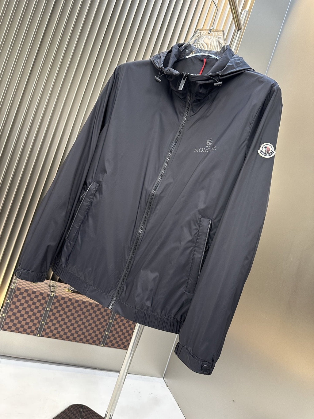 Moncler Hooded Zip-Front Jacket — hero