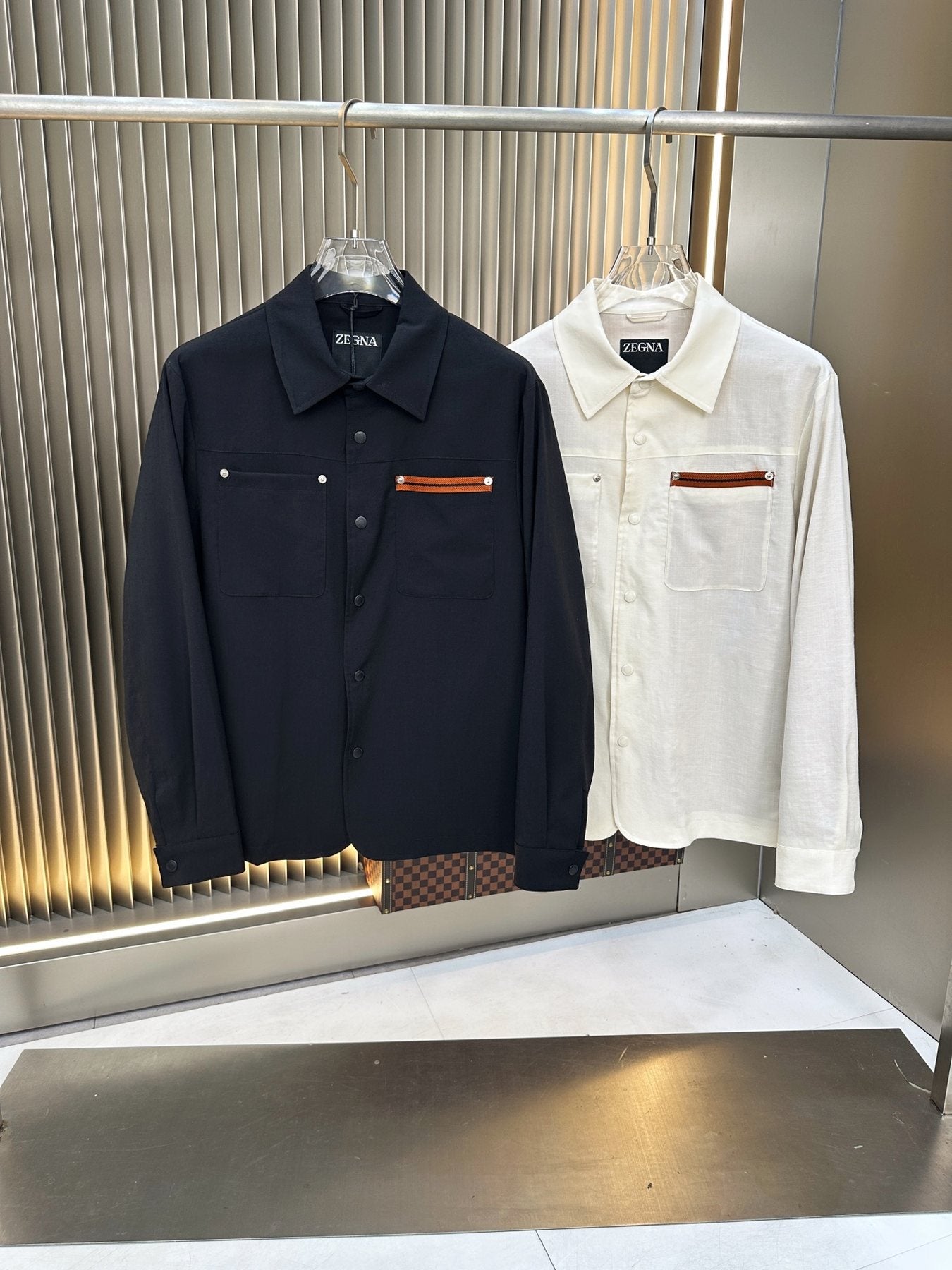 Prada Snap-Front Pocket Jacket — comparison