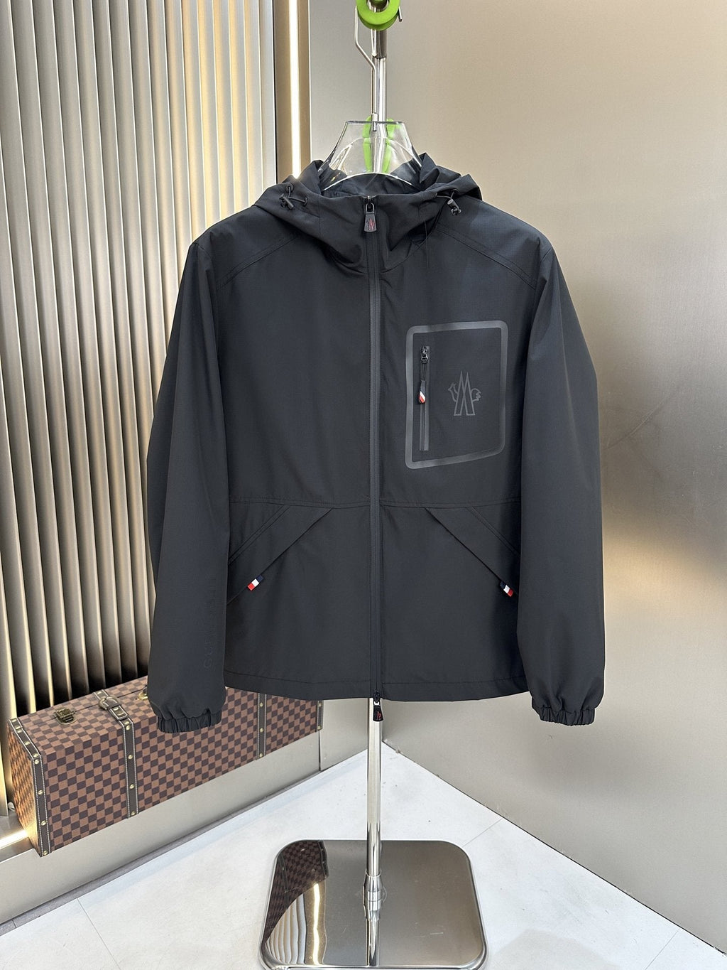 Moncler Hooded Zip-Front Jacket — hero