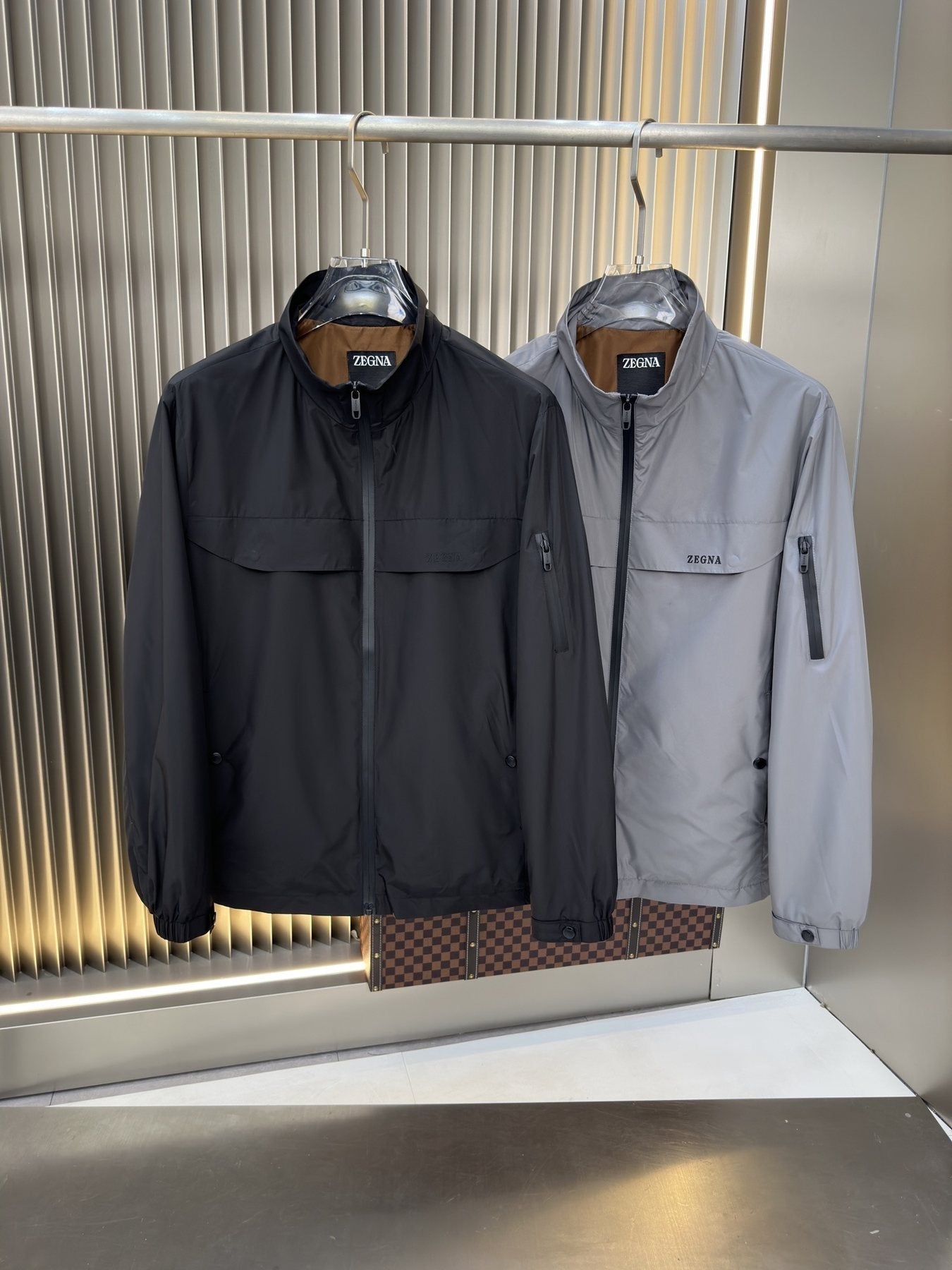 Zegna Zip-Front Utility Jacket — comparison