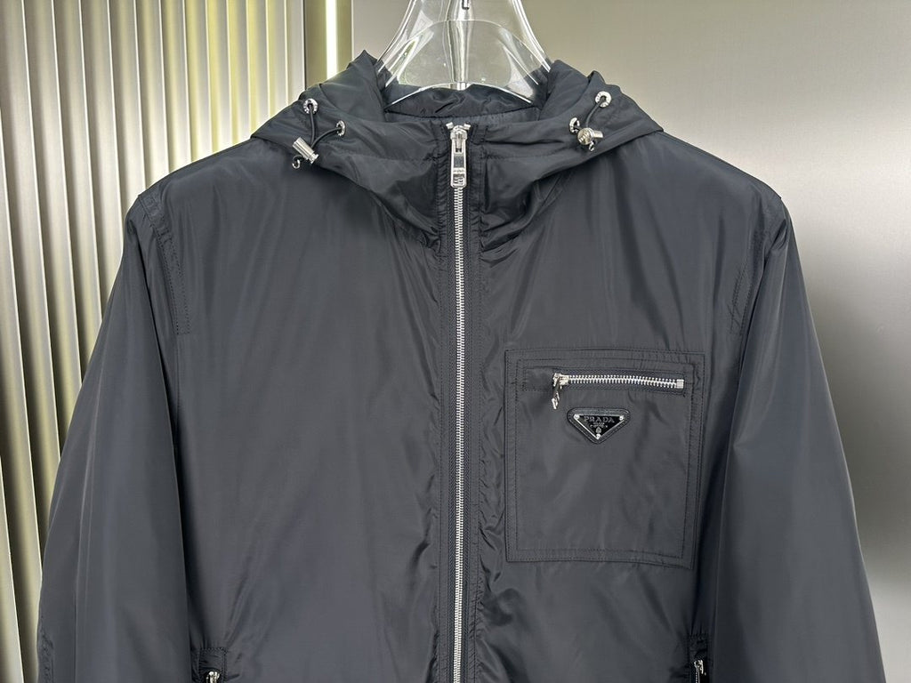 Prada Hooded Zip Jacket — detail
