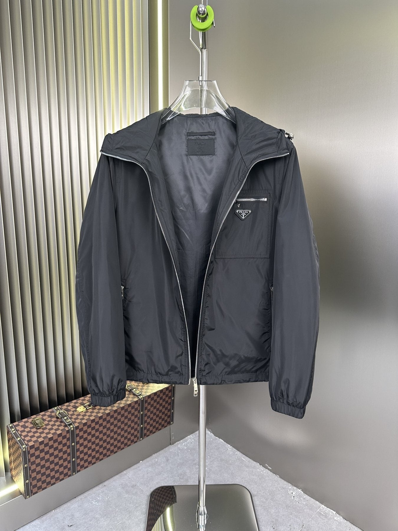 Prada Hooded Zip Jacket — detail