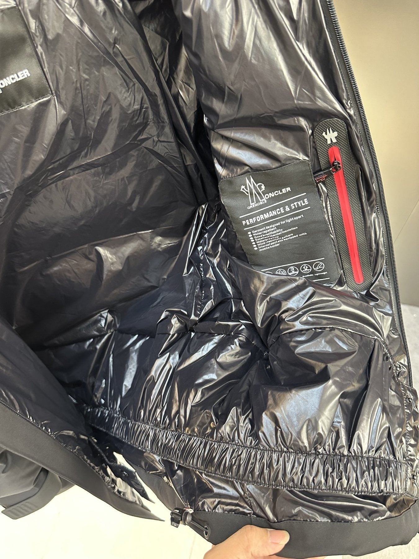 Moncler Hooded Quilted Puffer Coat — detail