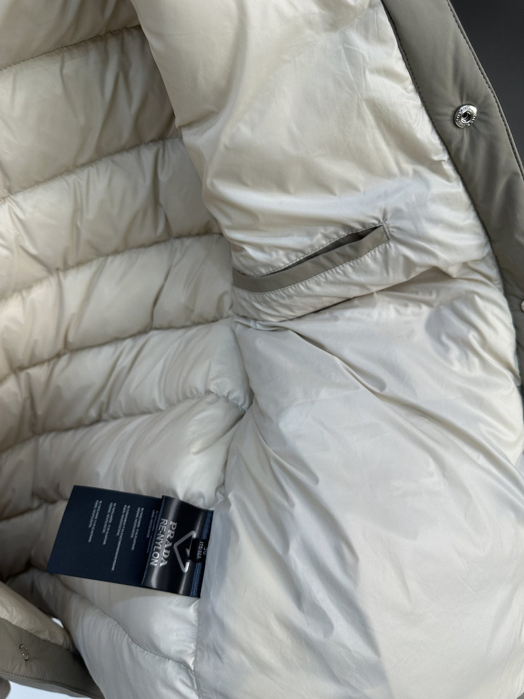 Prada Quilted Puffer Jacket — detail