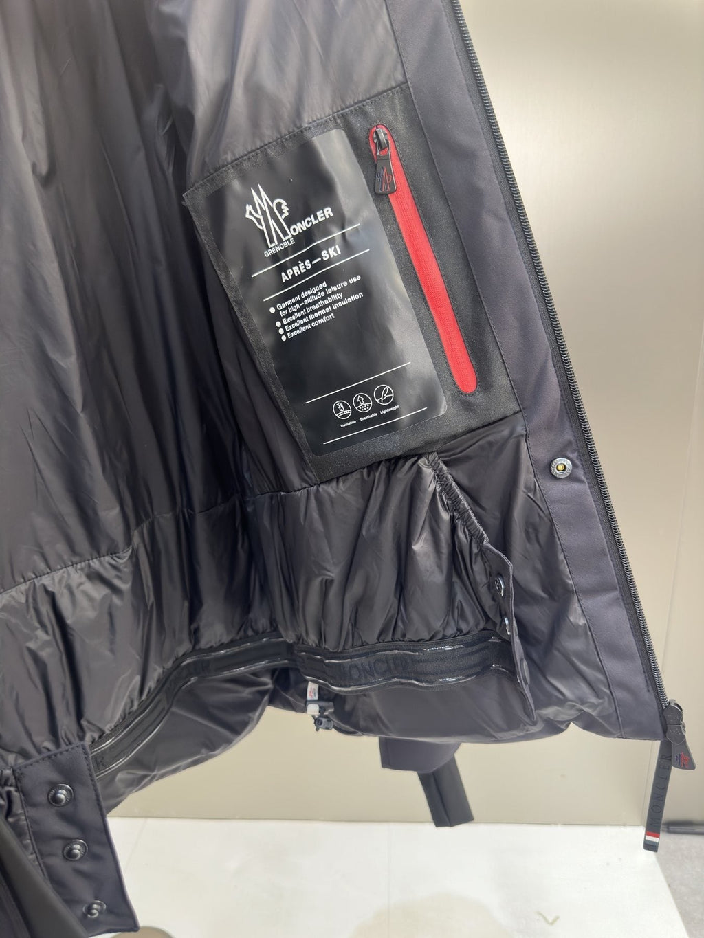 Moncler Hooded Quilted Puffer Coat — neck_label