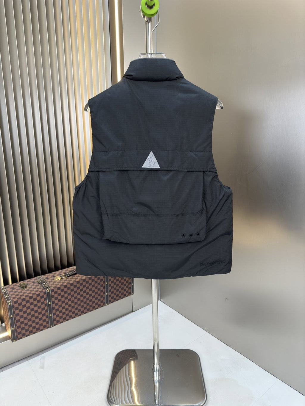 Moncler Quilted Utility Down Vest — back