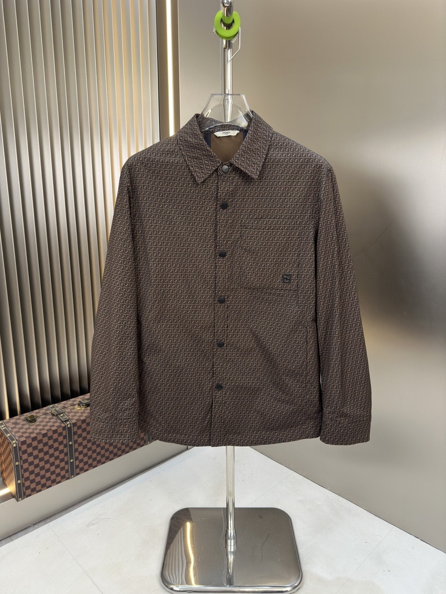 Fendi Geometric Pattern Shirt Jacket — hero