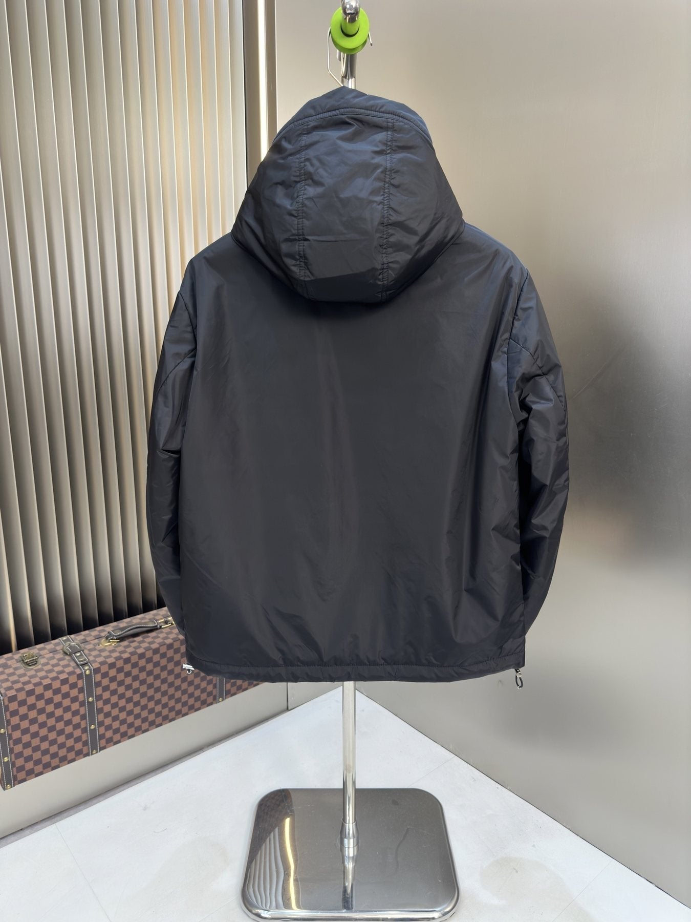 Moncler Hooded Zip-Front Jacket — back