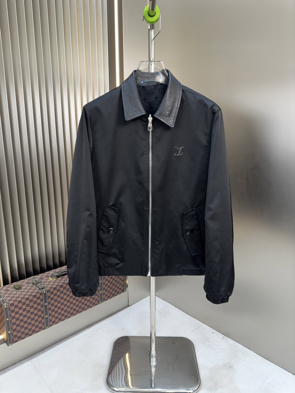LV Tonal Monogram Zip-Front Jacket — hero
