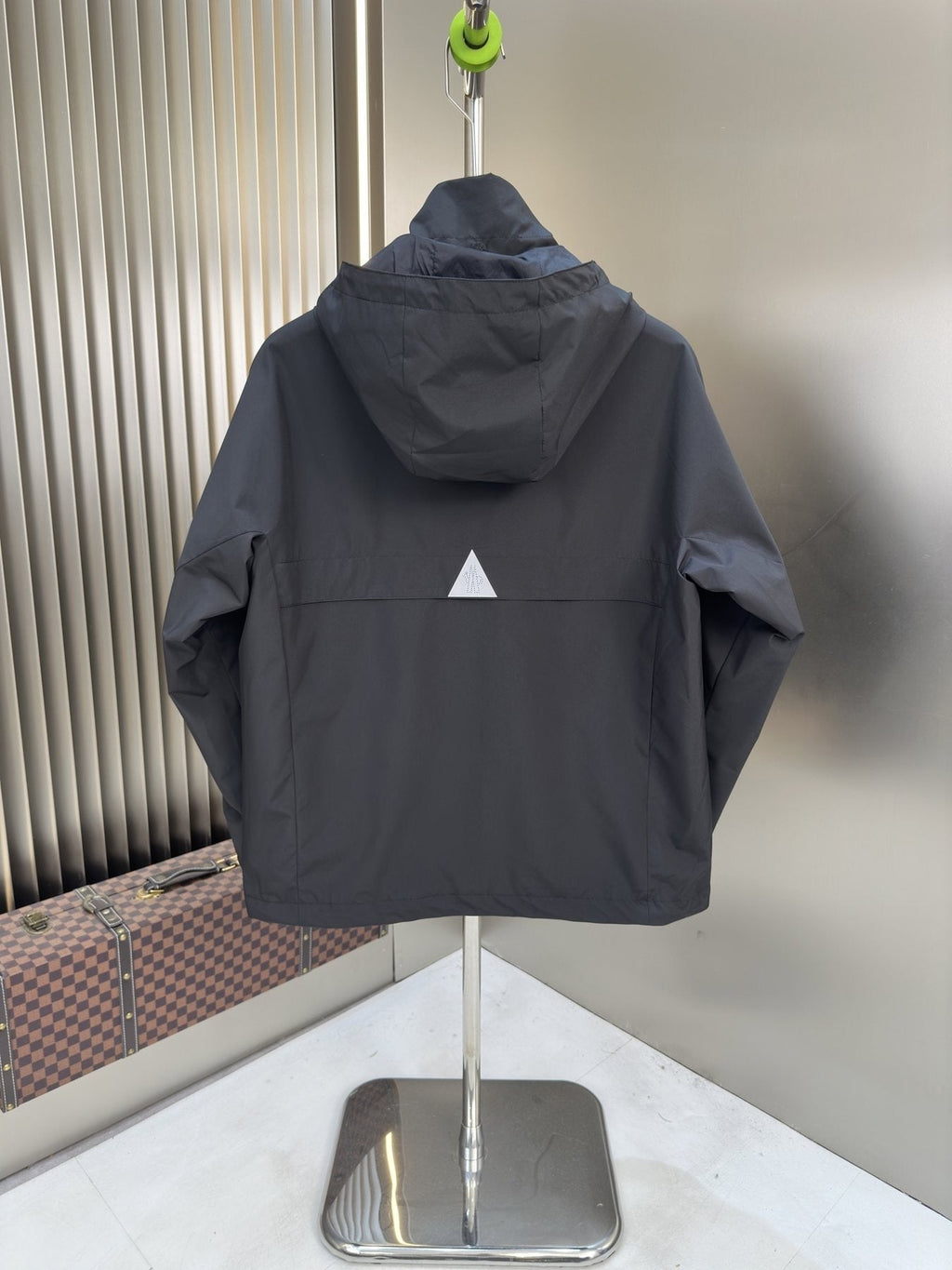 Moncler Hooded Zip-Front Jacket — back