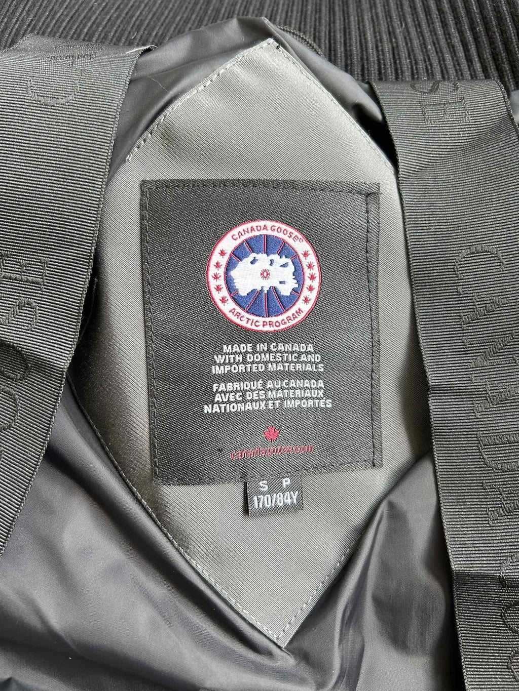 Canada Goose Stand-Collar Zip Jacket — neck_label