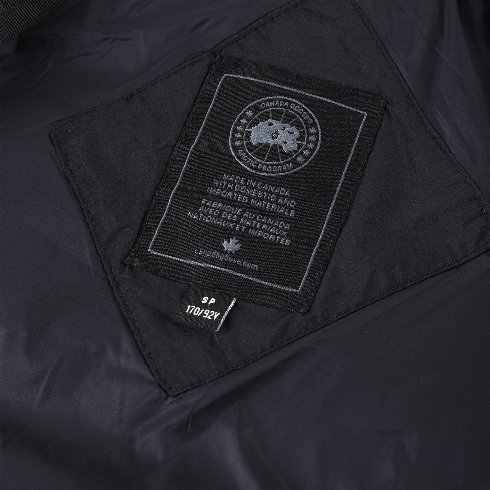 Canada Goose Longline Hooded Puffer Jacket — neck_label