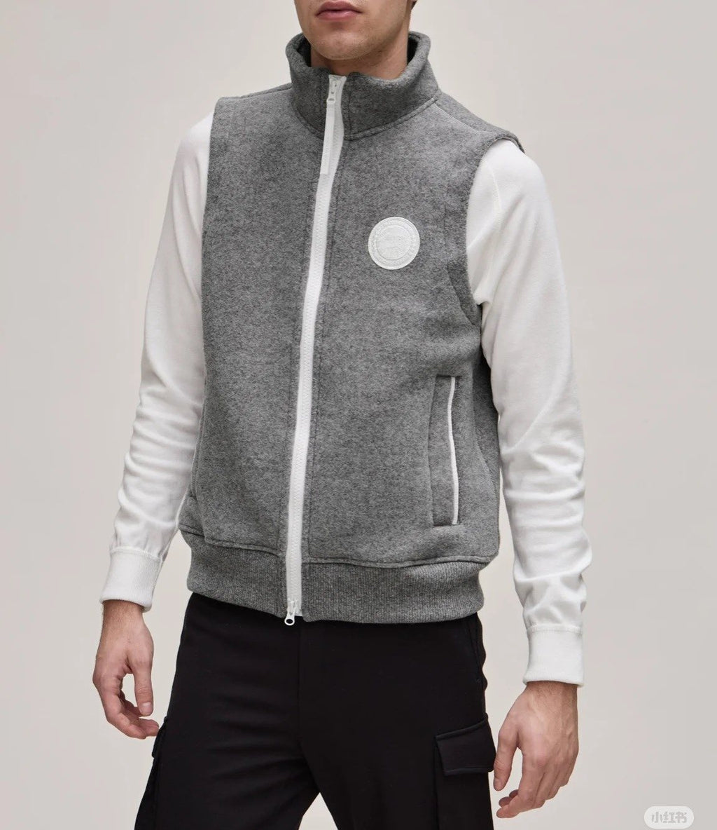 Canada Goose Zip-Front High-Collar Vest — front