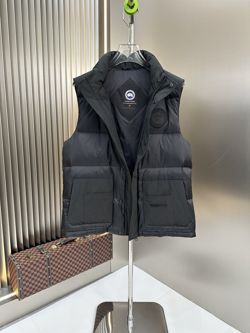 Canada Goose Black Padded Utility Vest — detail