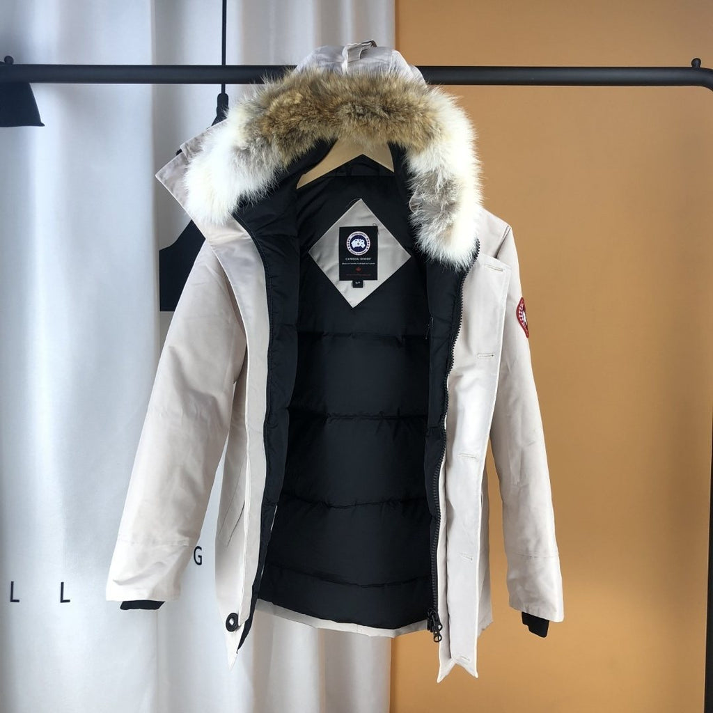Canada Goose Fur-Trim Hooded Parka Jacket — detail